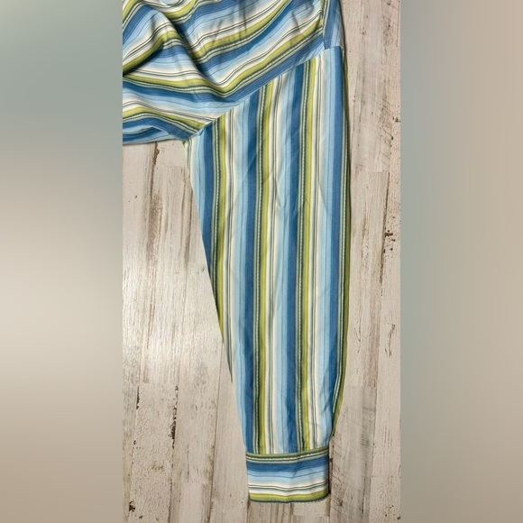 Tommy Bahama Shirt Men's Large Blue/green Button Up 100% Silk Long Sleeve L - Picture 7 of 13